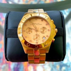 EUC Marc Jacobs rose gold chronograph watch